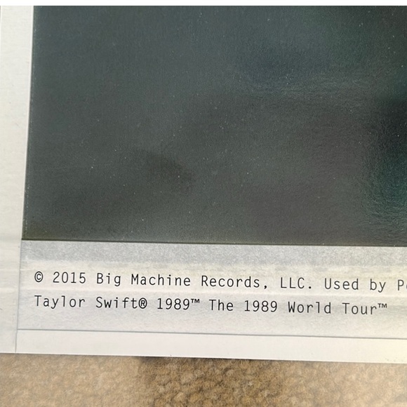 Taylor Swift 1989 tour VIP lithograph - Picture 3 of 3